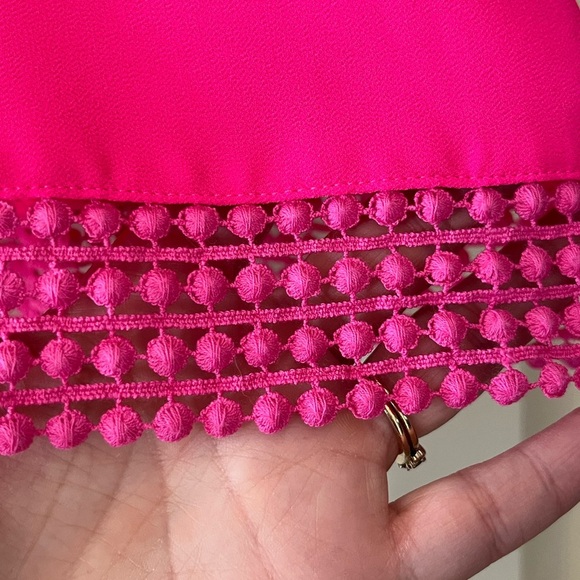 Sale! Naked Zebra Hot Pink Polyester Sleeveless Blouse Women’s Size Small - Picture 2 of 13